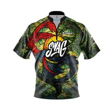 Personalized SWAG Dragon Stained Glass Bowling Jersey Shirts All Size