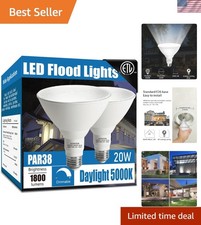 Par38 led Flood Lights Outdoor Light Bulb,Dimmable 1800LM,20W Replace up to 2...