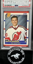 1990 SCORE CANADIAN #439 MARTIN BRODEUR ROOKIE RC PSA 6 NJ Devils