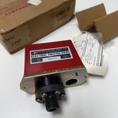 Potter PS40-2 High/Low Pressure Indicator 10-60 PSI Pressure supervisory switch