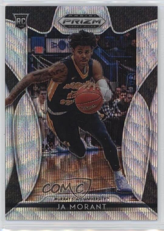2019-20 Panini Prizm Draft Picks Blue Wave Prizm 227/299 Ja Morant #2 4f5