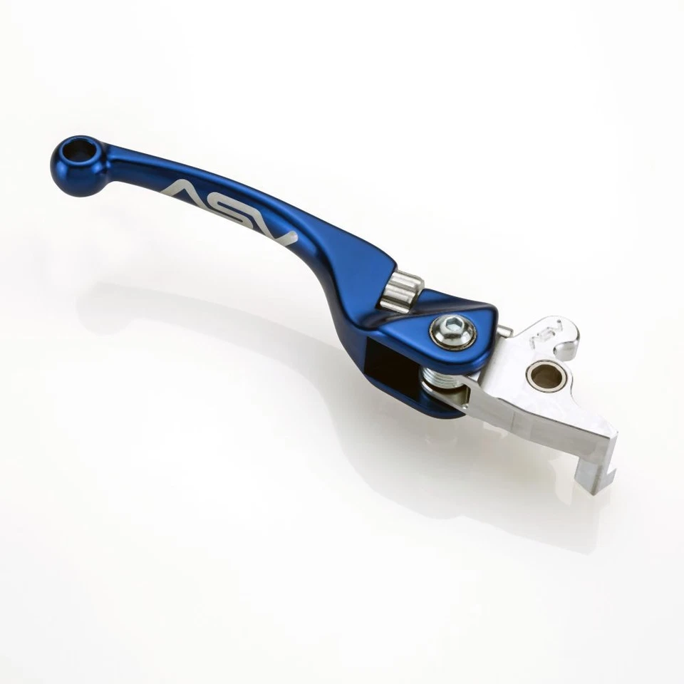 ASV Blue F4 Offroad Clutch + Brake Lever Pair Pack For Honda CR250R 1992-2007 - Image 2 of 4