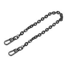 8"x0.24" Purse Chain Strap, Purse Handle Shoulder Replacement Strap Black 