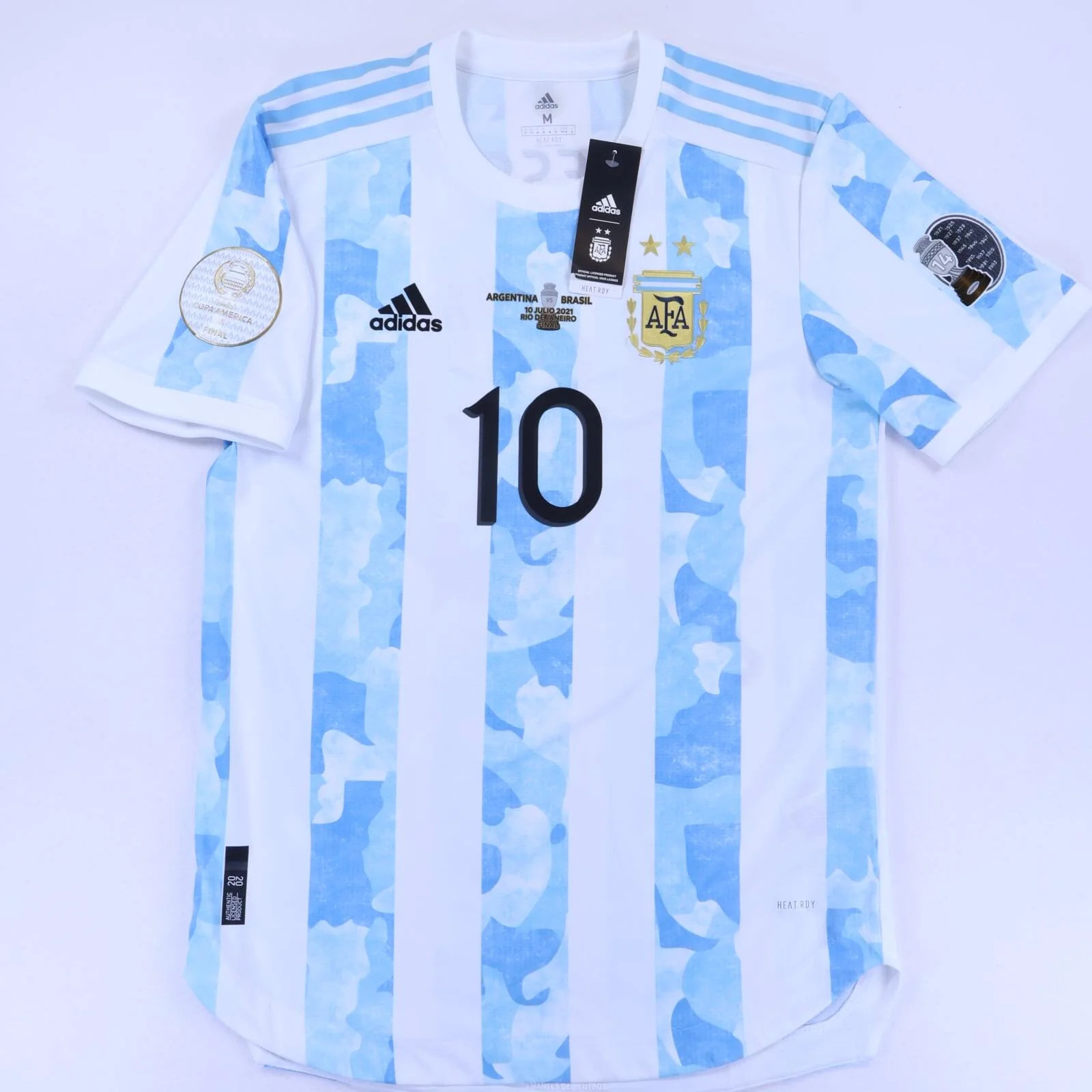 Original Authentic Argentina Messi #10 2021/22 Home Shirt - Player Issue - M