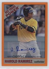 2015 Heritage Minor League Edition Orange Border 23/25 Harold Ramirez Auto g2d