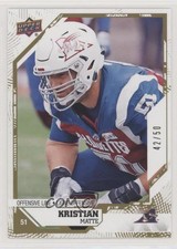 2019 Upper Deck CFL Gold 42/50 Kristian Matte #191 o1h