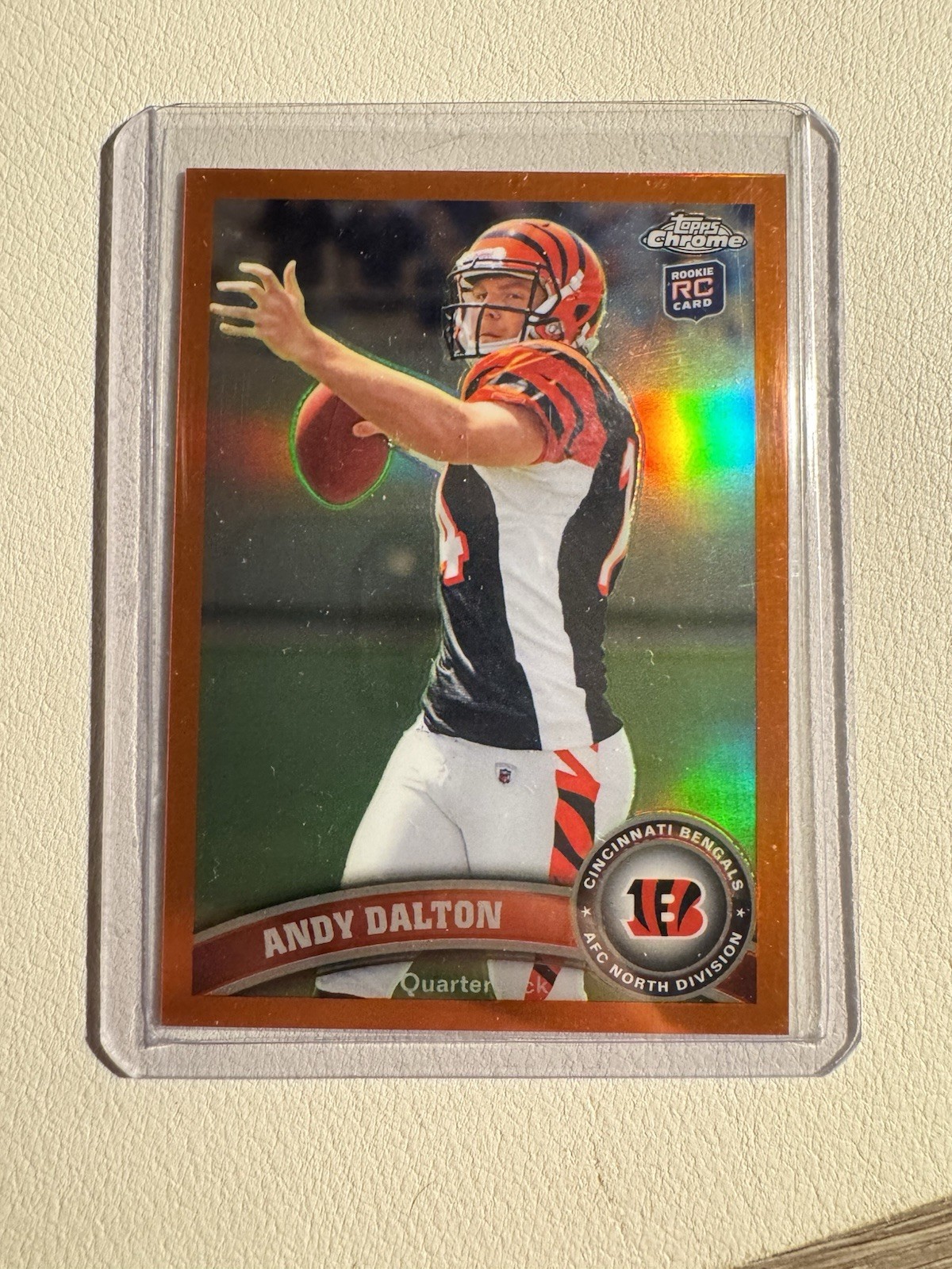 2011 Topps Chrome - Andy Dalton #51 Orange Refractor (RC)