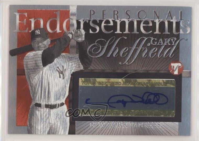 2004 Topps Pristine Personal Endorsements Gary Sheffield #PEA-GS Auto fo7