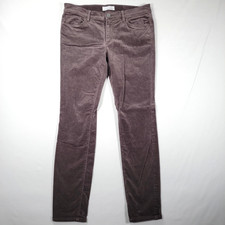 Ann Taylor LOFT Pants Womens 6P Purple Corduroy Modern Skinny Stretch Zip Fly