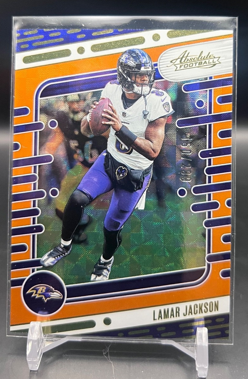 2024 Absolute - Lamar Jackson Orange Mosaic /299 - Baltimore Ravens