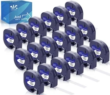 18 Pack 91330 Paper Label Cassette Replacement for Dymo Letratag Refills 9133...