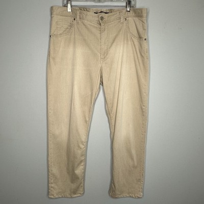 Alberto Men s Luxury T400 Light Tencel Denim Modern Fit  Pants In Stone Size 38