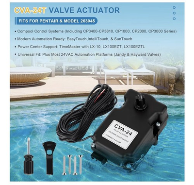 #ad #ad Valve Actuator CVA 24T for Pentair 263045 CP3400 CP3810 Plastic Corrosion Res… $100.00