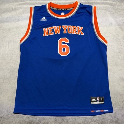 Adidas New York Knicks Kristaps Porzingis #6 Jersey Blue Youth XL 18-20 052564