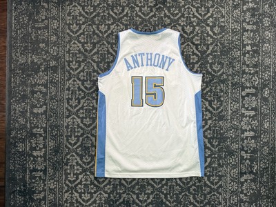 Men's Vintage Nike Denver Nuggets Carmelo Anthony Sewn Home White Jersey | XL