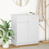 Sideboard Mit Schublade Weiß 71X35X84 Cm Holzwerkstoff