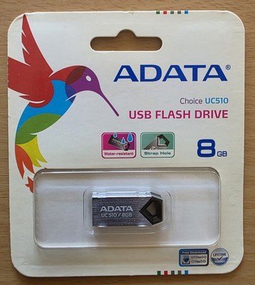 NEW Adata UC150 USB Flash Drive 8GB USB 2.0 Flash Drive FDD Thumb Thin RARE