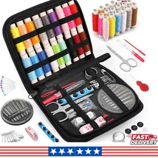 Sewing Kit for Adults Kids Beginners | Coquimbo Travel Set Black Medium