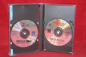 3 Ninjas Kick Back / Hook Double Deal (Sega CD, 1994) Authentic CDs CIB Complete