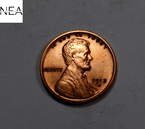 1913-D Lincoln Wheat Penny Cent ~ Gem BU Red ~ Key Date! ~ (ZW948)