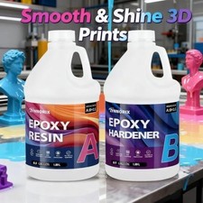 EPOXY RESIN 1 GALLON KIT  CLEAR  UV RESISTANT  LAMINATING  FIBERGLASS  Flow