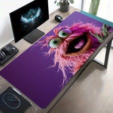1pc Large-sized Esports Gaming Mouse Pad with a Pink-purple Background Featurin