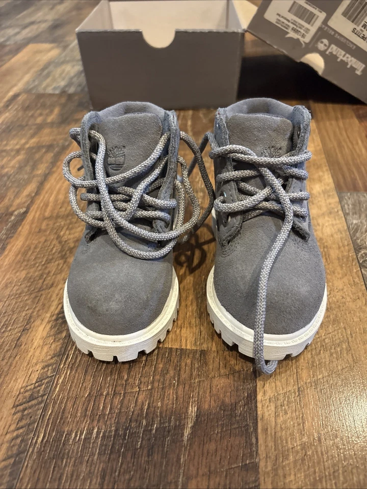 Timberland Premium Waterproof Boot 'Grey' (GS) KIds Size 4 - Image 3 of 4