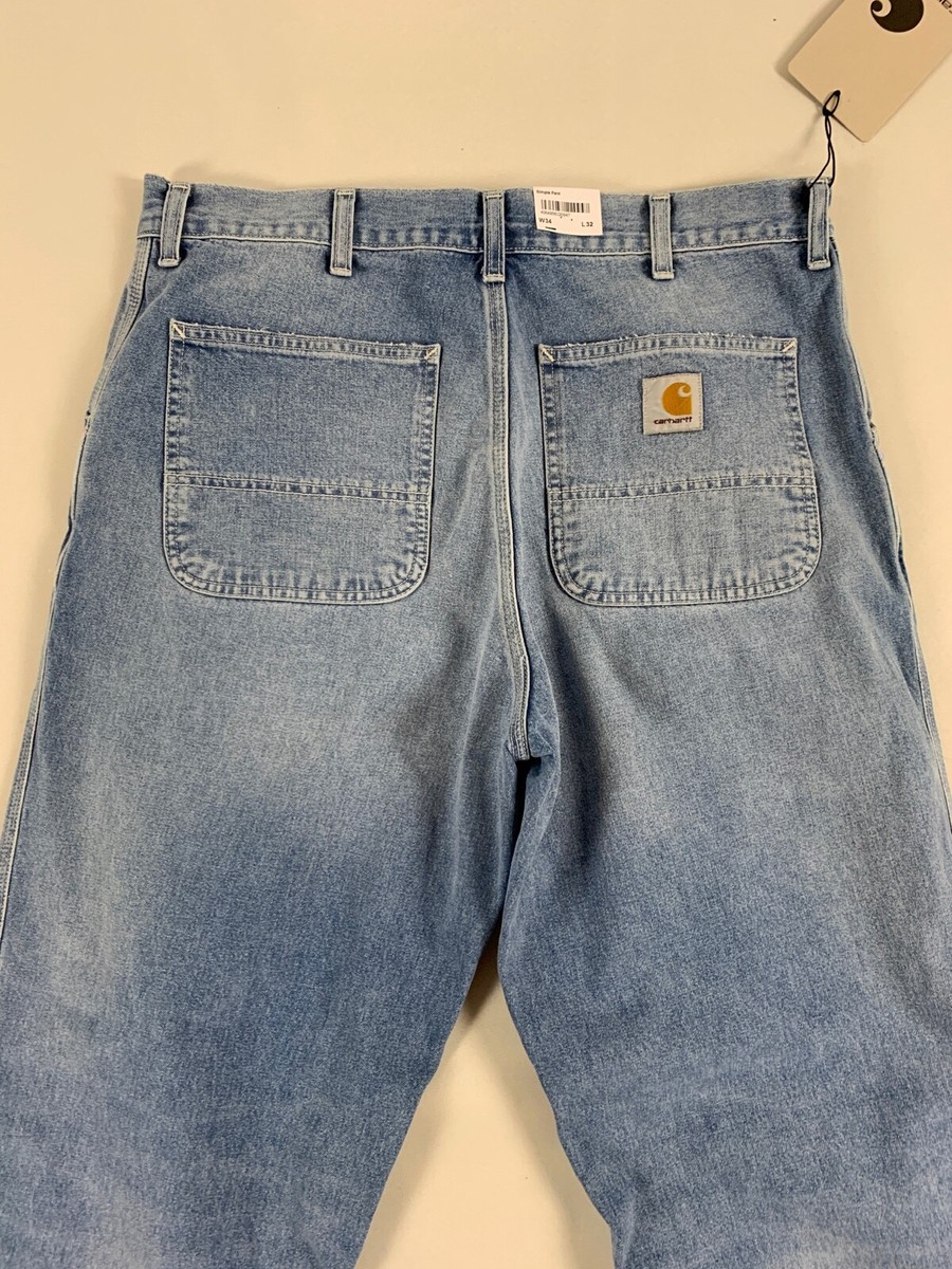 CARHARTT WIP SIMPLE PANT DENIM BLUE LIGHT TRUE WASHED 34X32