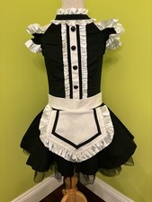Weissman Dance Costume 10757 Black Ballet Jazz Maid Tutu Child Large