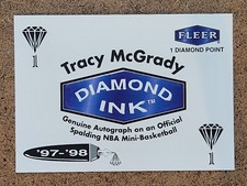 1997-98 Fleer Basketball Diamond Ink Exchange Program 1 Point Tracy McGrady
