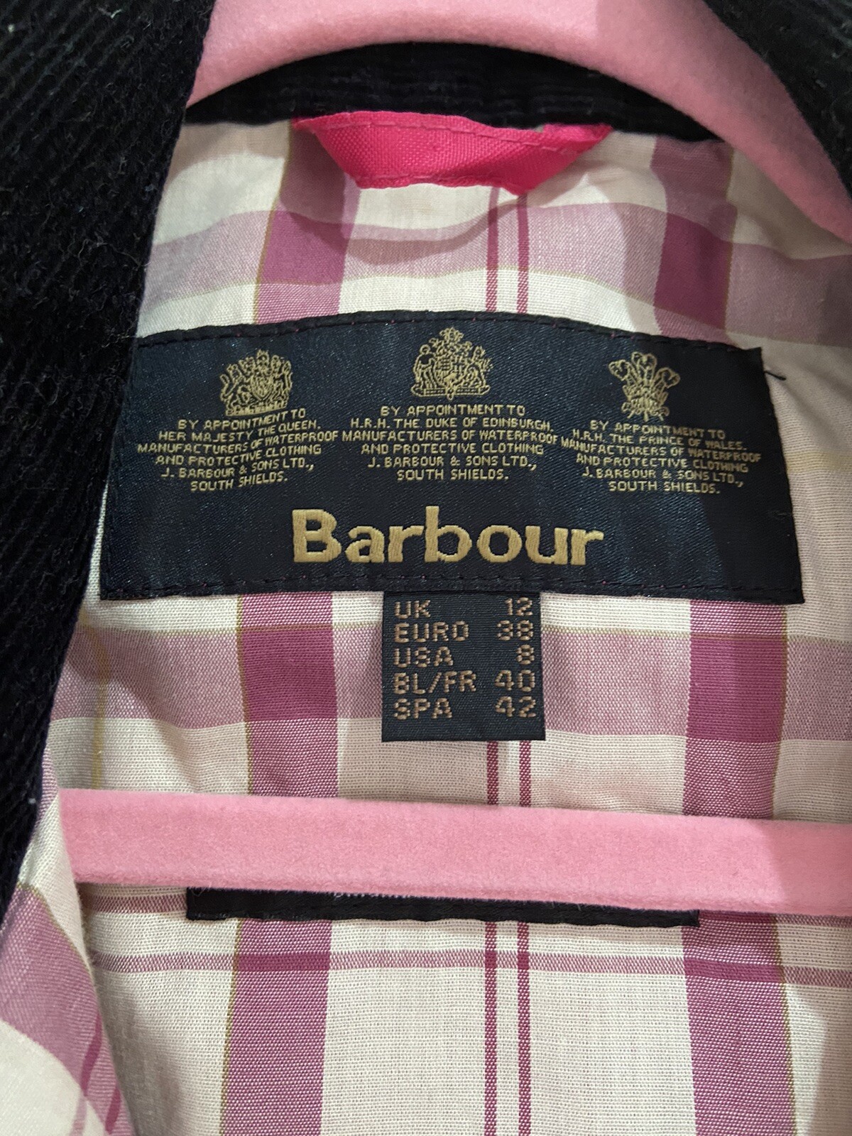 ladies barbour jacket size 12 eBay