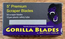 Better Tools 5” Scraper Blades, 1 Box