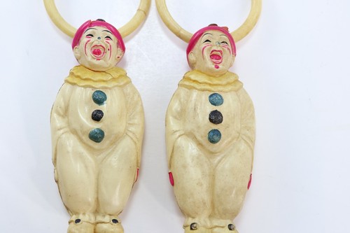 Celluloid Clown Ornaments Vintage Japan Ando Togoro Workshop Antique Toy dolls - Picture 8 of 12