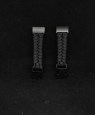 Cinturino per Redmi Watch / Mi Watch lite 2 in Paracord Nero  Fatto a mano 