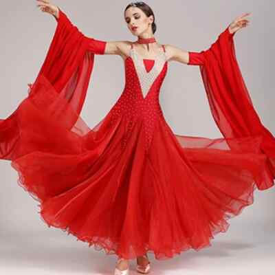 Elegant Long Ballroom Dance Dresses Standard Ballroom Dress Dance Costumes 