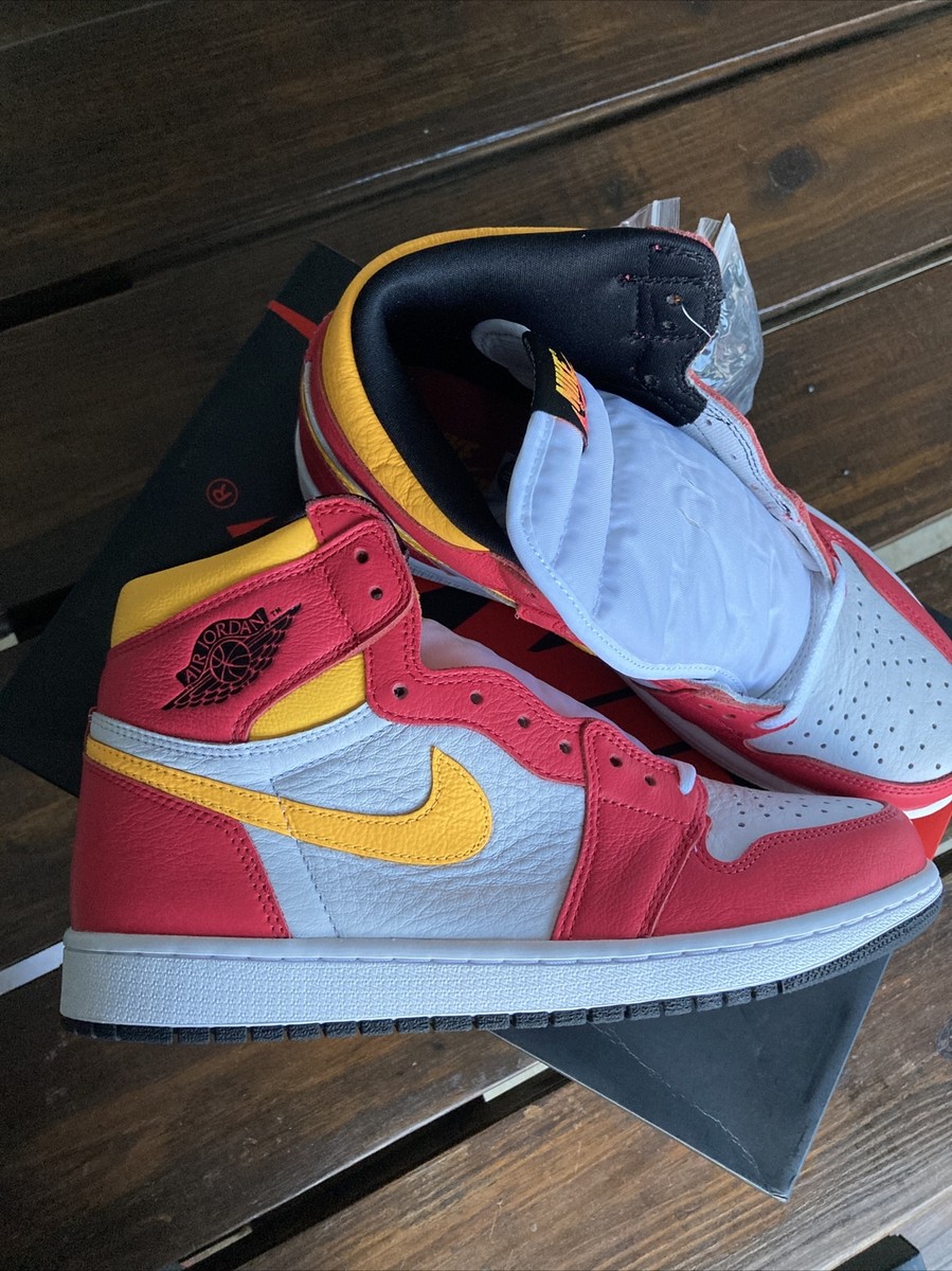 Nike Air Jordan 1 High OG Light Fusion Red Size 10 IN HAND