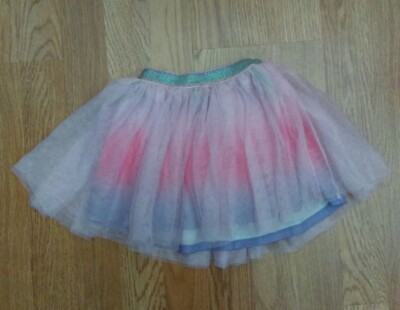 Zunie Toddler Girl Pink Purple Glitter Elastic Waist Tutu Tulle Skirt 2T 3T 