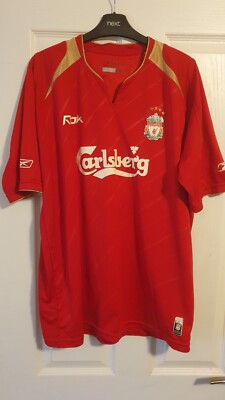 Reebok Liverpool 2005 Gerrard ユニフォーム REEBOK LIVERPOOL 2005/2006 CHAMPIONS LEAGUE SHIRT GERRARD 8- SIZE