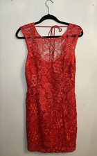 Lipsy red Lace Low Back DR04914 Mini Dress (last Picture Shows Style Not Colour)