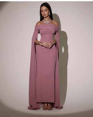 Brautjungfer Abschlussball Party Hochzeitskleid aus den Vereinigten Arabischen Emiraten nur 5 Stunden getragen!! Größe 6