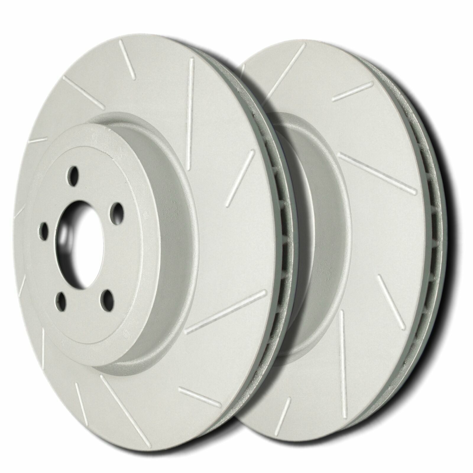 SP Performance T53-001 Slotted Brake Rotors ZRC Coating L/R Pr Front