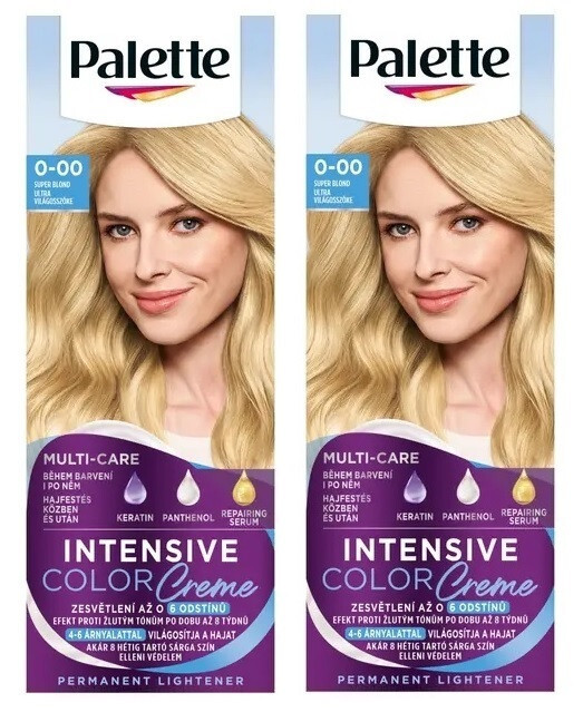 2x Schwarzkopf Palette Intensive Color Creme 0-00 (E20) Cool Pearl
