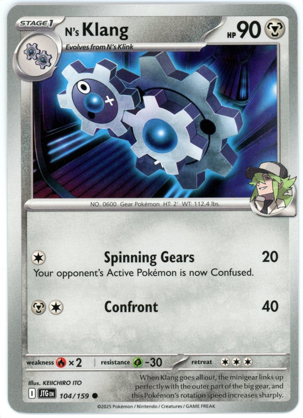 N's Klang - 104/159 - Journey Together - English - NM/M - Pokemon