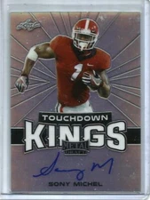 Sony Michel 2018 Leaf Metal Draft Touchdown Kings Autograph