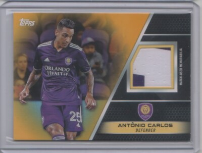 2022 Topps MLS Relic Gold #RAC Antonio Carlos 37/50 RC Jersey - Flat S/H