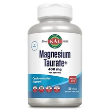 	KAL Magnesium Taurate 400 mg 120 Tablets Vegan Vegetarian	