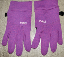 girls HEAD brand purple WINTER SPORTS WEAR GLOVES black super cond large ski wr