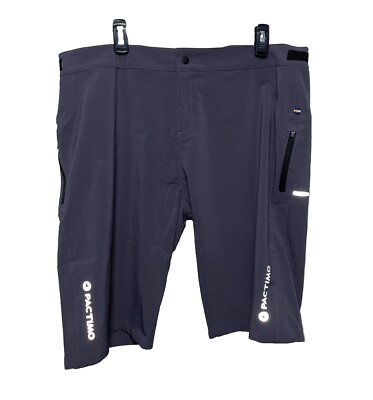 Pactimo Men s XXXL Flat Front Casual Shorts Gray Adjustable Waist