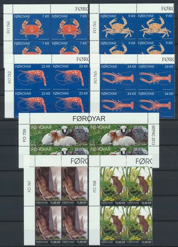 Islas Feroe. Bloques de placas 2013, 14 valores, valor nominal 137 $ (PB2013) - Imagen 1 de 2