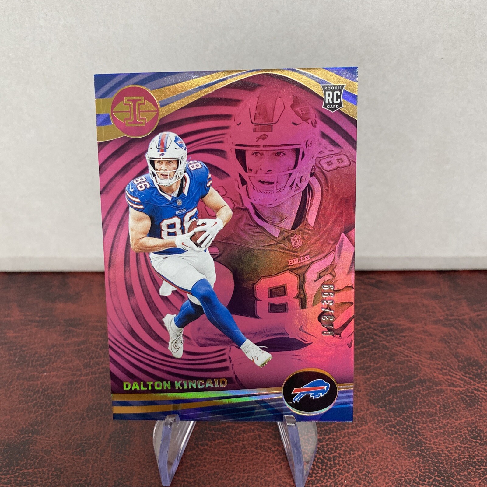 2023 Panini Illusions - Pink #13 Dalton Kincaid 13/399 (RC) Bills
